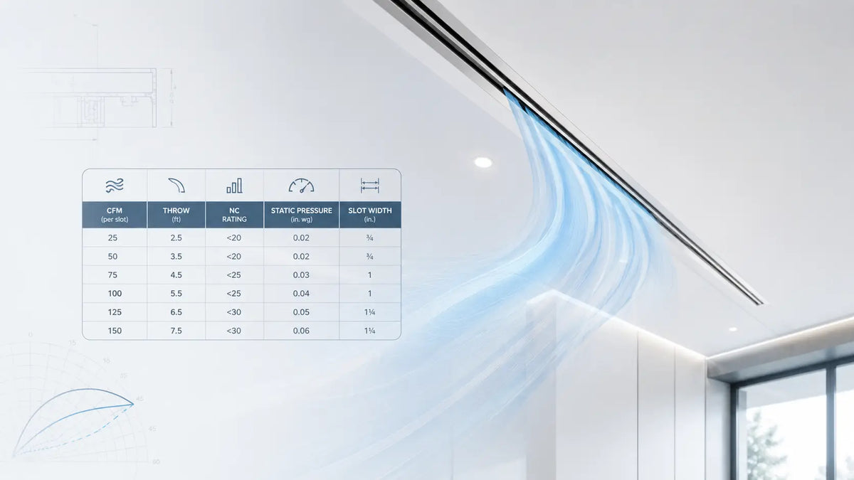Linear Slot Diffuser CFM Chart: The Ultimate Guide for HVAC Design