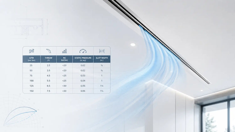 Linear Slot Diffuser CFM Chart: The Ultimate Guide for HVAC Design