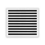 Cryptic Slot 10 slot linear slot diffuser, 22 inch, white