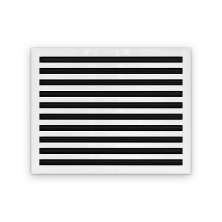 Cryptic Slot 10 slot linear slot diffuser, 25 inch, white