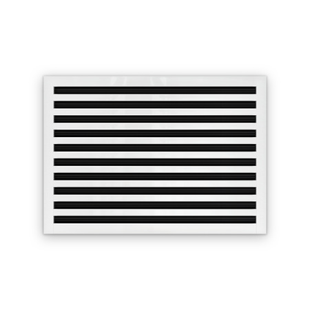 Cryptic Slot 10 slot linear slot diffuser, 28 inch, white