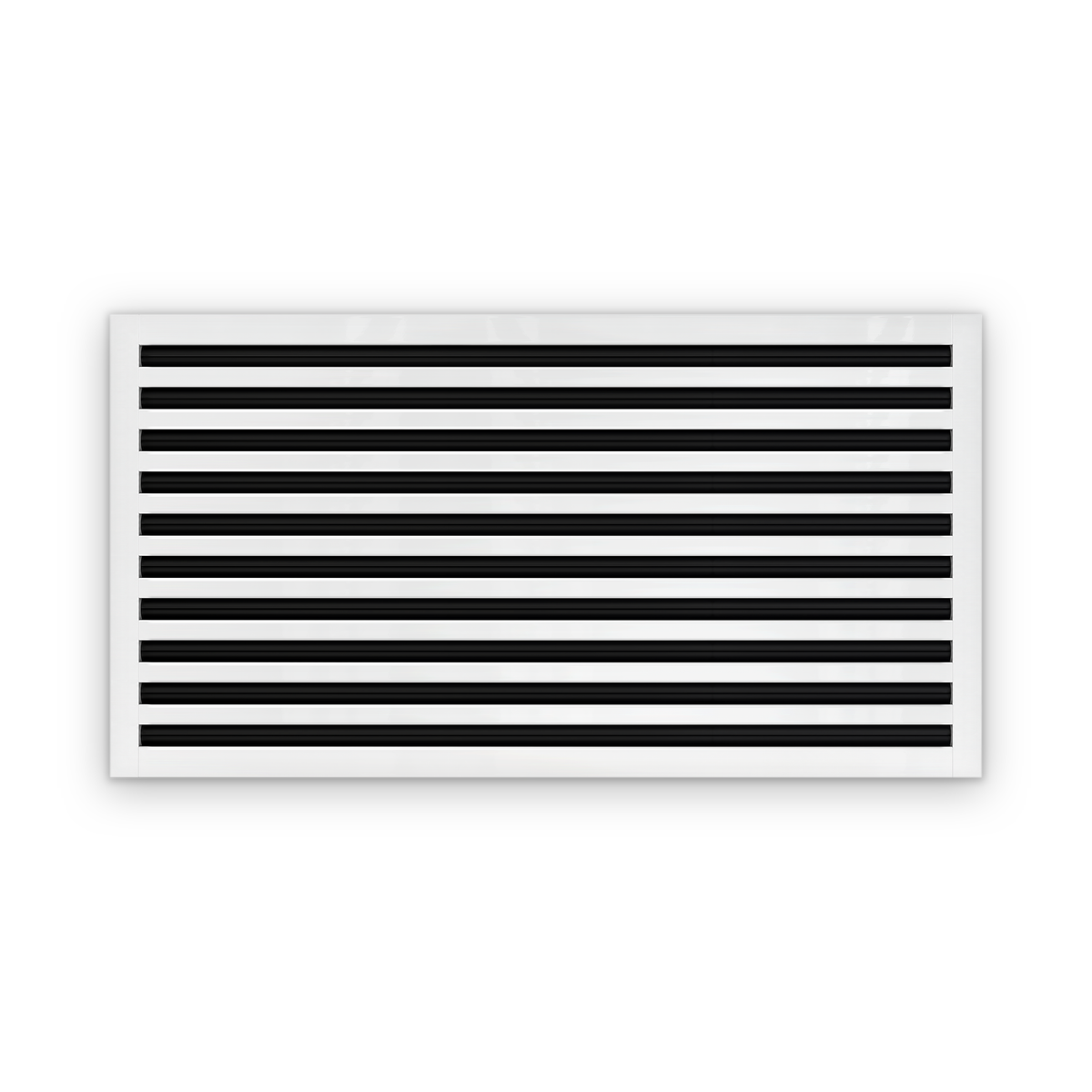 Cryptic Slot 10 slot linear slot diffuser, 38 inch, white