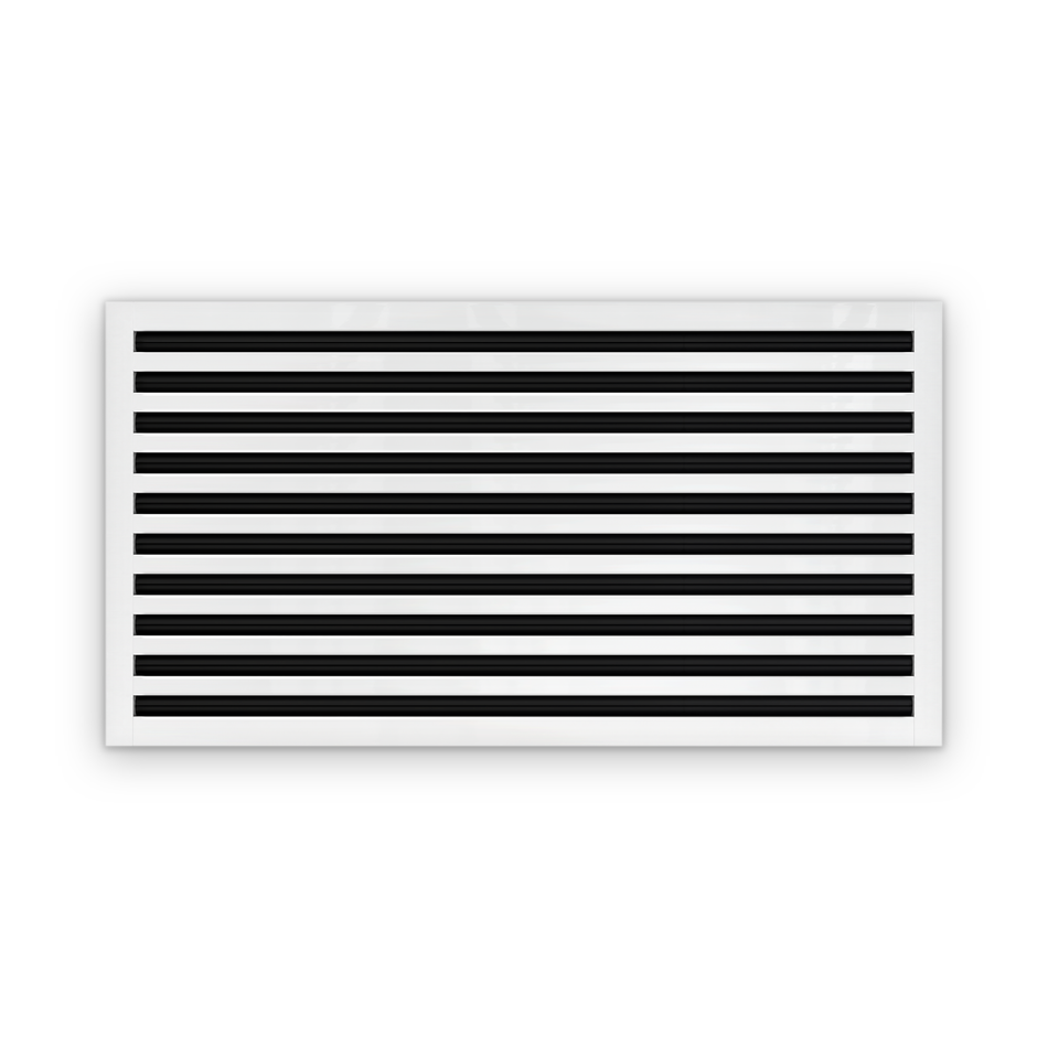 Cryptic Slot 10 slot linear slot diffuser, 38 inch, white
