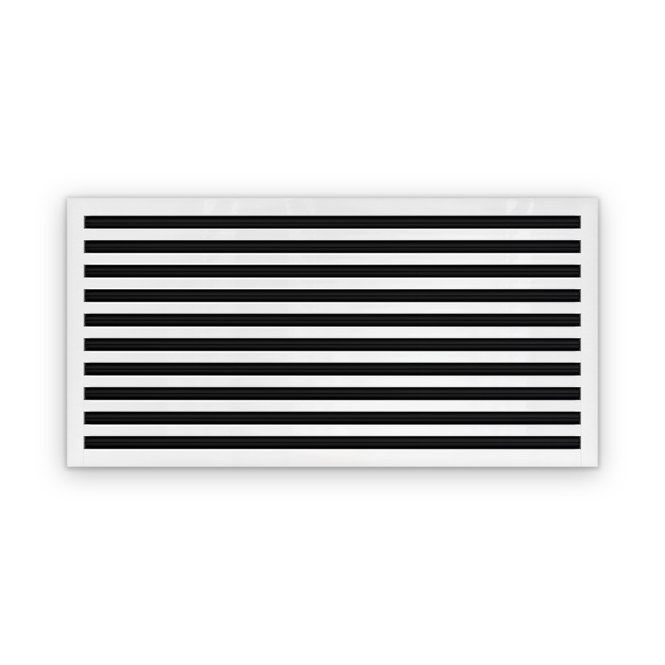 Cryptic Slot 10 slot linear slot diffuser, 40 inch, white