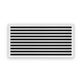 Cryptic Slot 10 slot linear slot diffuser, 40 inch, white