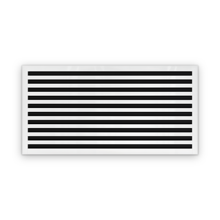 Cryptic Slot 10 slot linear slot diffuser, 40 inch, white