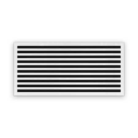 Cryptic Slot 10 slot linear slot diffuser, 42 inch, white