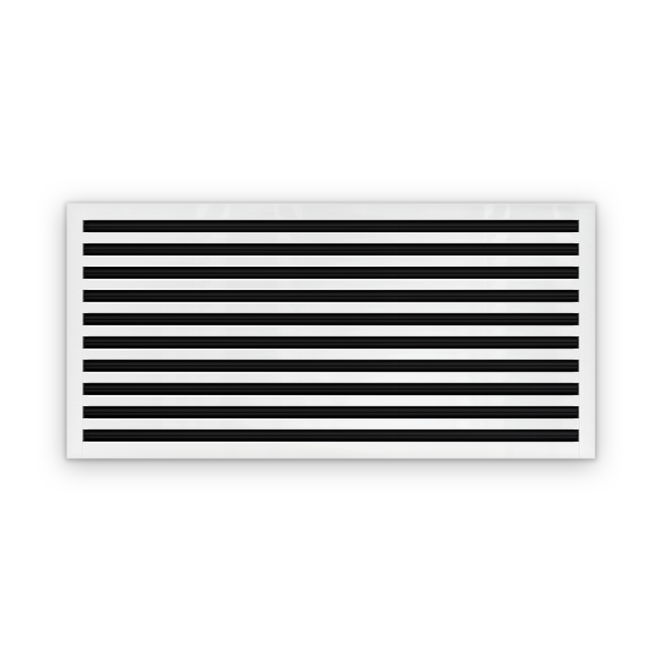 Cryptic Slot 10 slot linear slot diffuser, 42 inch, white