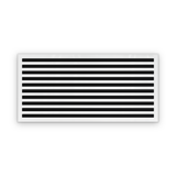 Cryptic Slot 10 slot linear slot diffuser, 42 inch, white