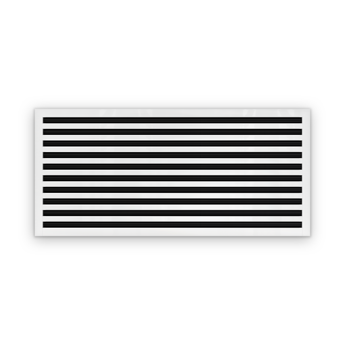 Cryptic Slot 10 slot linear slot diffuser, 44 inch, white