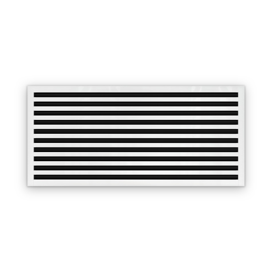 Cryptic Slot 10 slot linear slot diffuser, 44 inch, white