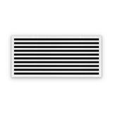 Cryptic Slot 10 slot linear slot diffuser, 44 inch, white