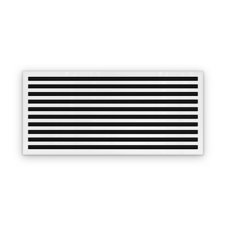 Cryptic Slot 10 slot linear slot diffuser, 44 inch, white