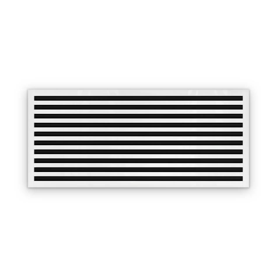 Cryptic Slot 10 slot linear slot diffuser, 46 inch, white