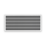 Cryptic Slot 10 slot linear slot diffuser, 46 inch, white