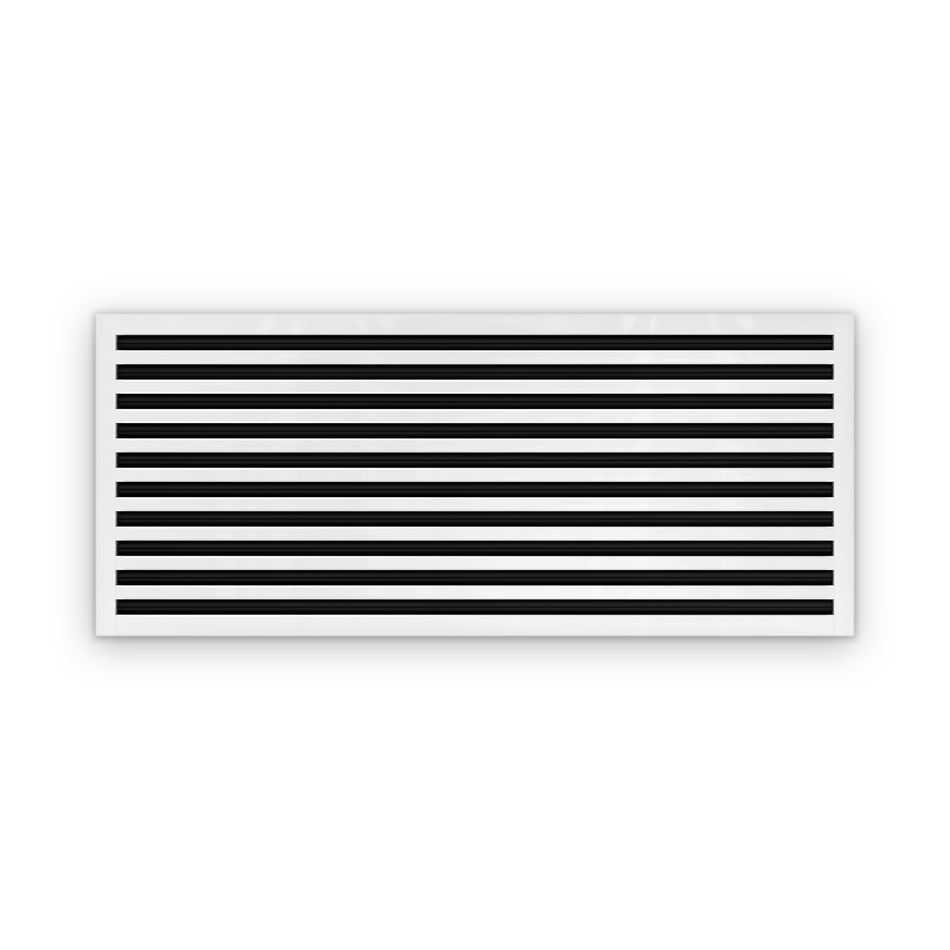 Cryptic Slot 10 slot linear slot diffuser, 48 inch, white