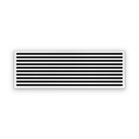 Cryptic Slot 10 slot linear slot diffuser, 60 inch, white