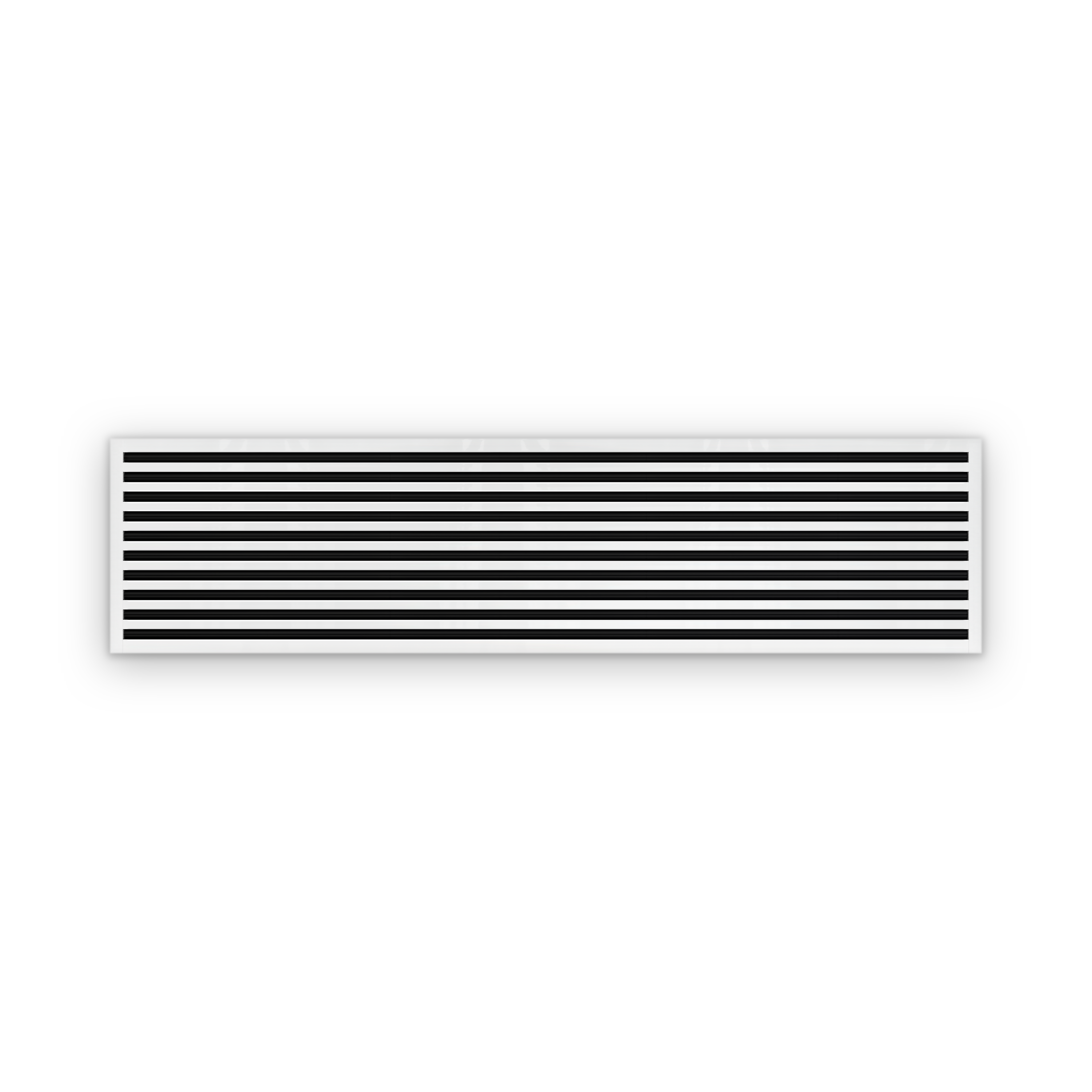 Cryptic Slot 10 slot linear slot diffuser, 84 inch, white