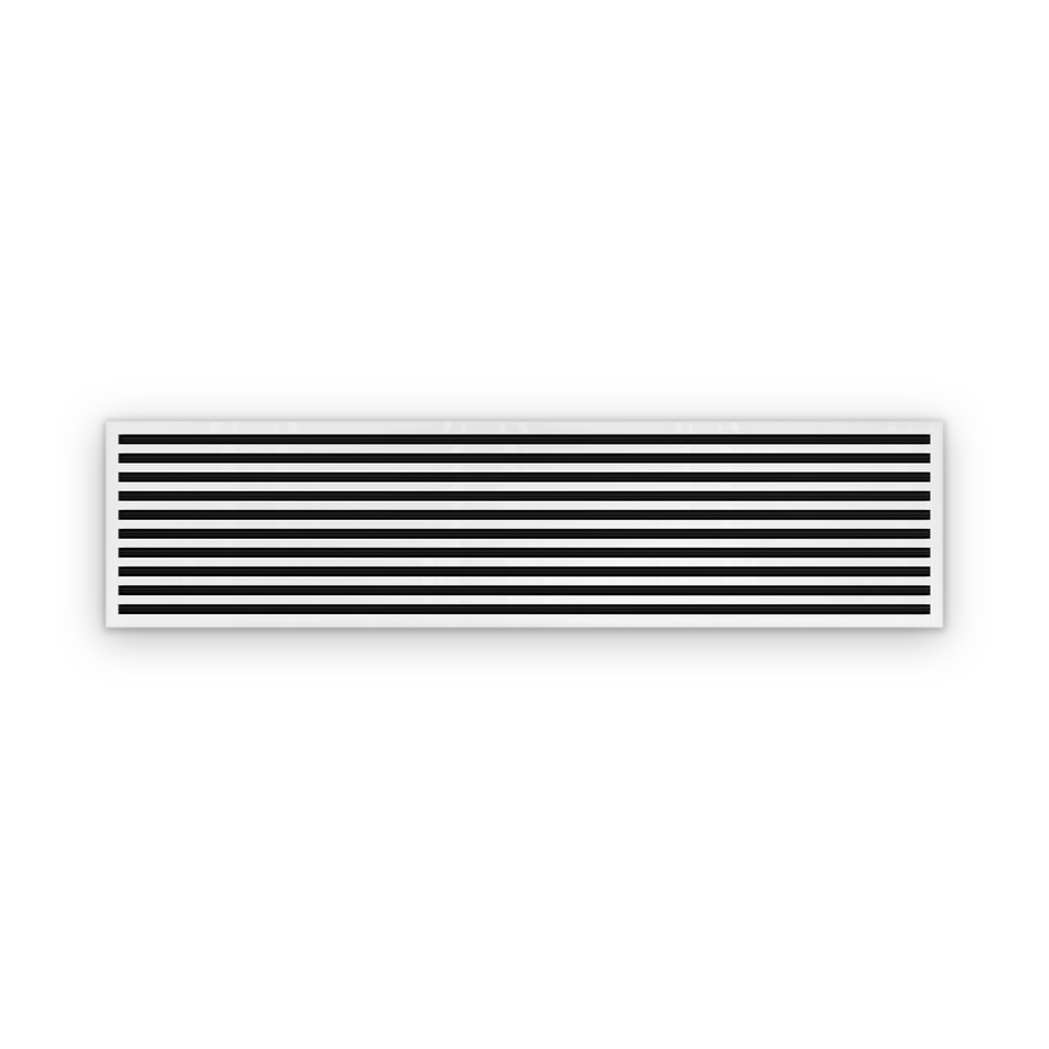 Cryptic Slot 10 slot linear slot diffuser, 84 inch, white