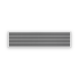 Cryptic Slot 10 slot linear slot diffuser, 84 inch, white