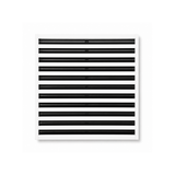 22-inch linear slot diffuser, 11-slot modern AC vent cover, white aluminum, by Cryptic Air