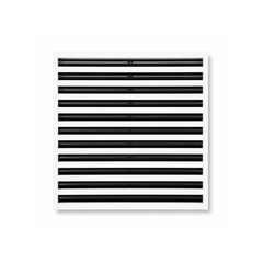 22-inch linear slot diffuser, 11-slot modern AC vent cover, white aluminum, by Cryptic Air