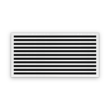 Cryptic Slot 11 slot linear slot diffuser, 44 inch, white