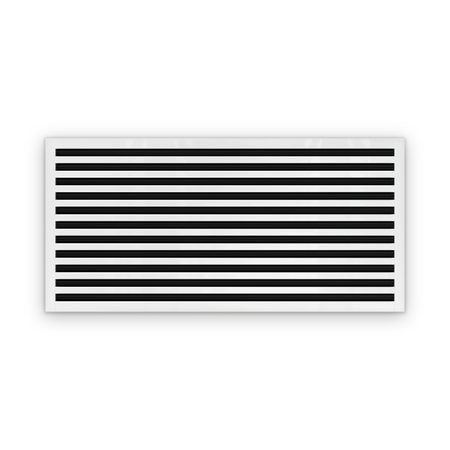 Cryptic Slot 11 slot linear slot diffuser, 46 inch, white