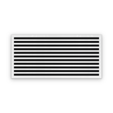 Cryptic Slot 11 slot linear slot diffuser, 46 inch, white