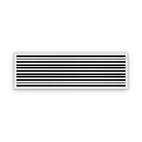 Cryptic Slot 11 slot linear slot diffuser, 72 inch, white