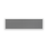 Cryptic Slot 11 slot linear slot diffuser, 84 inch, white