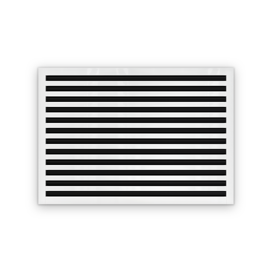 Cryptic Slot 12 slot linear slot diffuser, 34 inch, white