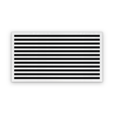 Cryptic Slot 12 slot linear slot diffuser, 44 inch, white