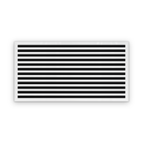 Cryptic Slot 12 slot linear slot diffuser, 46 inch, white