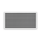 Cryptic Slot 12 slot linear slot diffuser, 48 inch, white