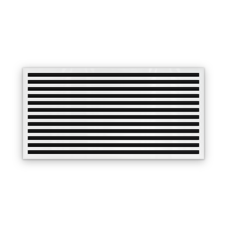 Cryptic Slot 12 slot linear slot diffuser, 48 inch, white