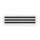 Cryptic Slot 12 slot linear slot diffuser, 84 inch, white