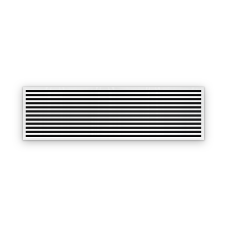 Cryptic Slot 12 slot linear slot diffuser, 84 inch, white