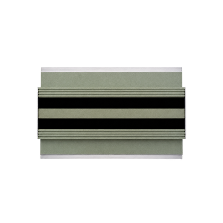 Rectangular green, black, gray art evokes Cryptic Air’s Pro Mud-In Linear Slot Diffuser—modern and sleek.
