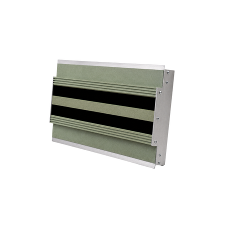 Cryptic Air Pro Mud-In 2 Slot Linear Diffuser, flush mount drywall vent cover, isolated on white background.