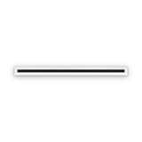 Cryptic Slot 1 slot linear slot diffuser, 42 inch, white