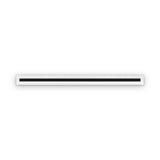 Cryptic Slot 1 slot linear slot diffuser, 44 inch, white
