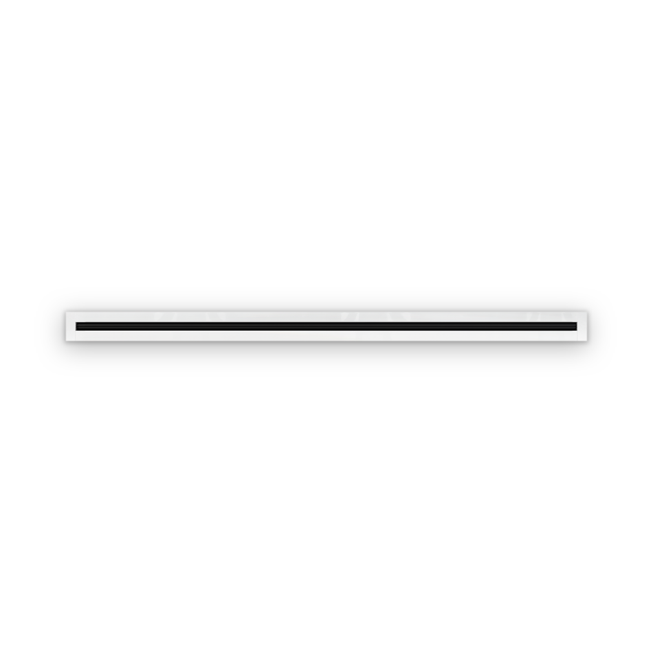 Cryptic Slot 1 slot linear slot diffuser, 60 inch, white