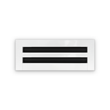 Cryptic Slot 2 slot linear slot diffuser, 12 inch, white