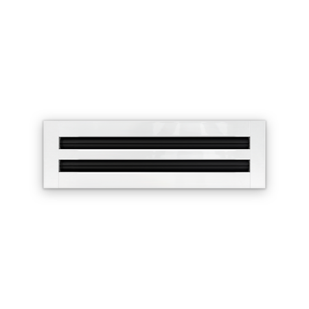 Cryptic Slot 2 slot linear slot diffuser, 16 inch, white