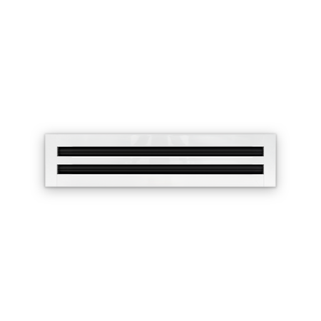 Cryptic Slot 2 slot linear slot diffuser, 22 inch, white