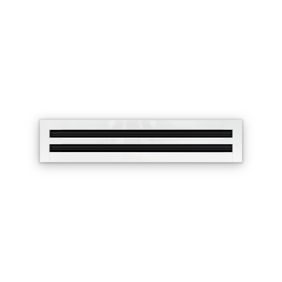 Cryptic Slot 2 slot linear slot diffuser, 24 inch, white
