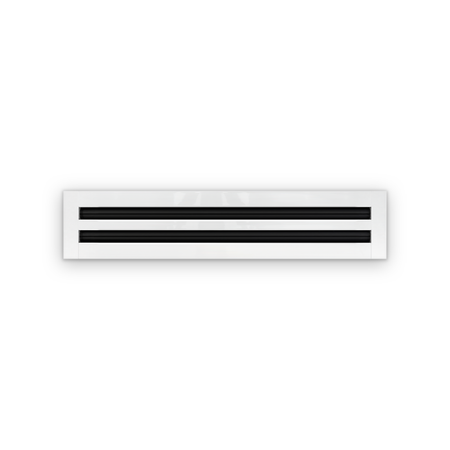 Cryptic Slot 2 slot linear slot diffuser, 24 inch, white