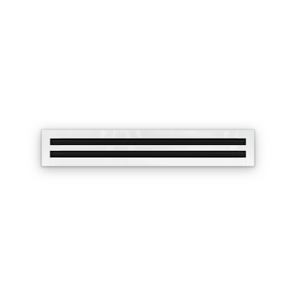Cryptic Slot 2 slot linear slot diffuser, 30 inch, white