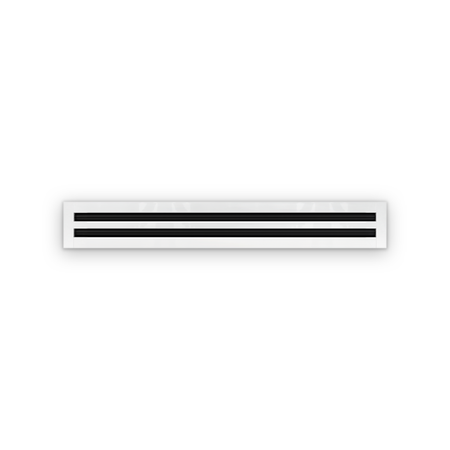 Cryptic Slot 2 slot linear slot diffuser, 36 inch, white
